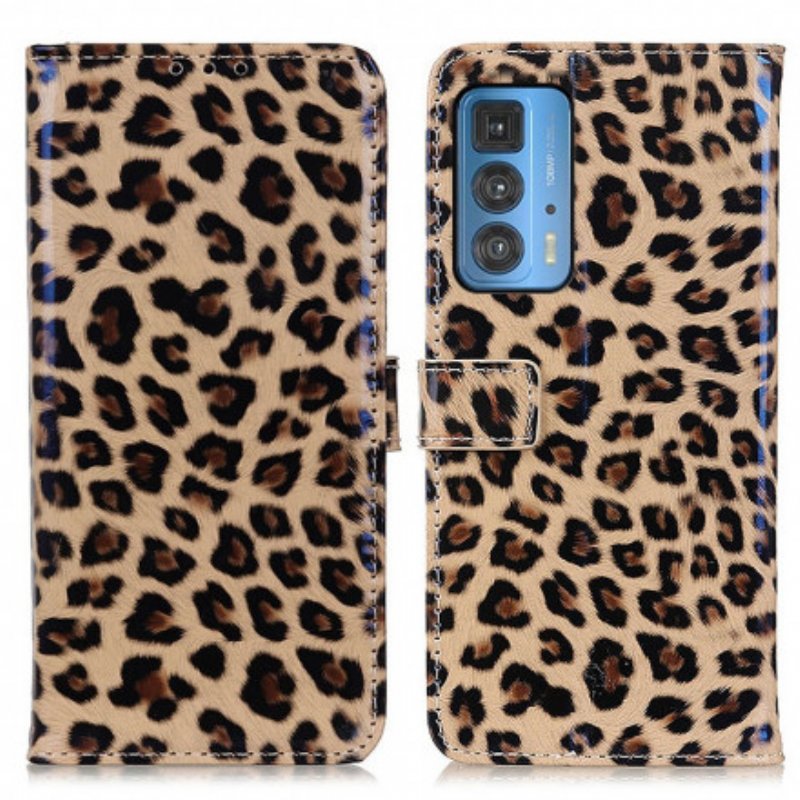 Fodral Motorola Edge 20 Pro Leopard