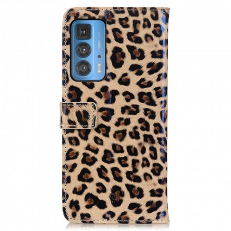 Fodral Motorola Edge 20 Pro Leopard