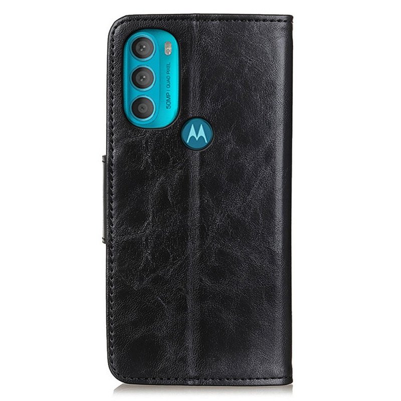 Fodral Moto G71 5G Folio-fodral Dubbelsidig Magnetisk Flik