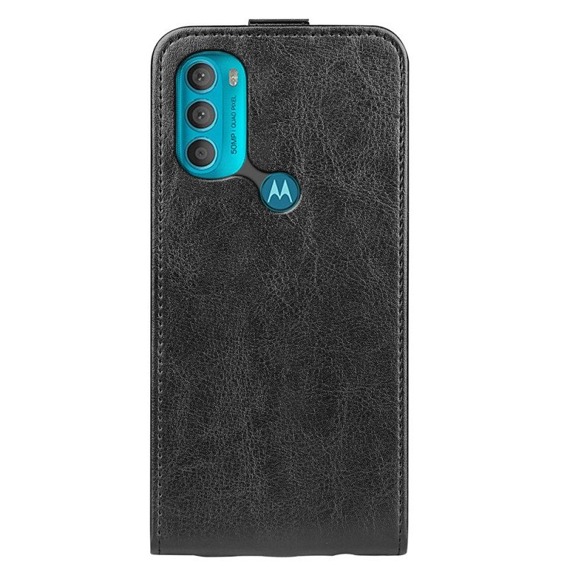 Fodral Moto G71 5G Folio-fodral Vikbar Retro