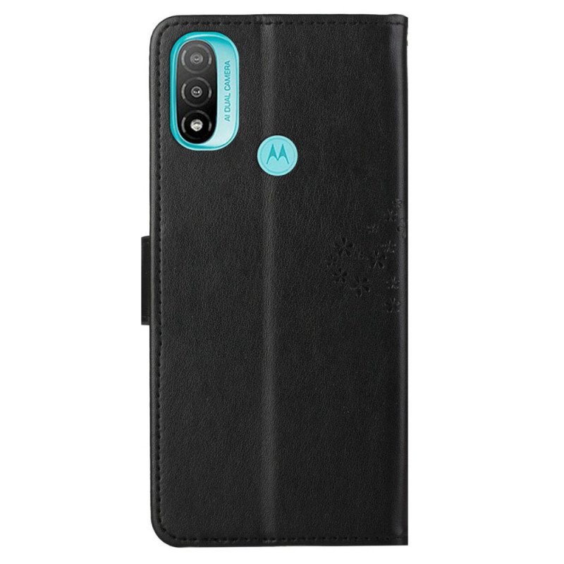 Fodral Moto G71 5G Med Kedjar Stringträd Och Ugglor