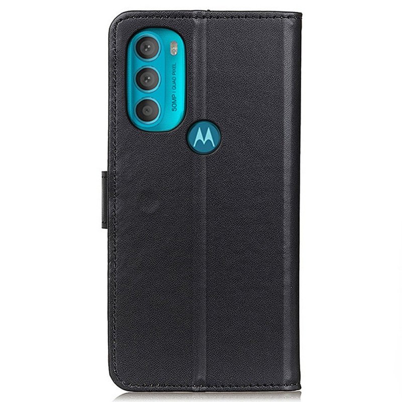 Fodral Moto G71 5G Vanligt Konstläder