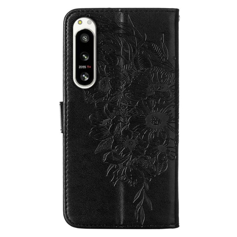 Fodral Sony Xperia 5 IV Med Kedjar Barock Strappy Butterfly