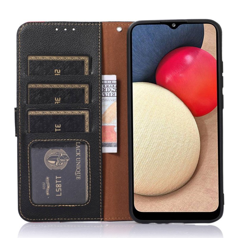 Folio-fodral Sony Xperia 5 IV Lychee Style Rfid Khazneh