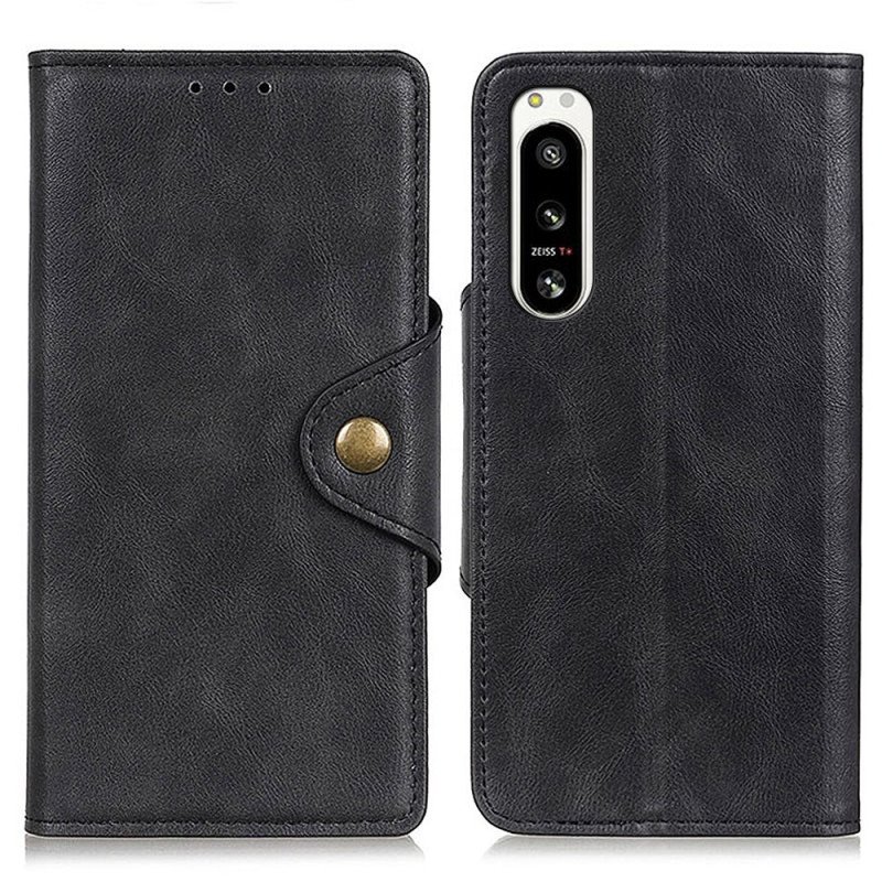 Folio-fodral Sony Xperia 5 IV Magnetisk Knapp