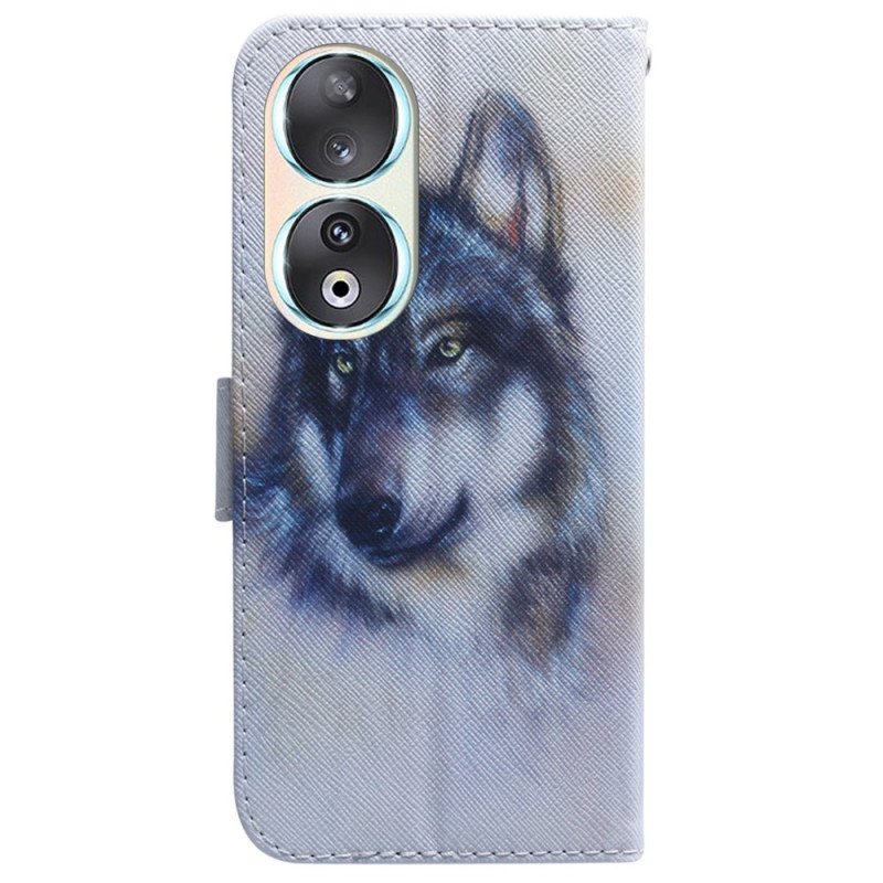 Folio-fodral Honor 90 Akvarellhund