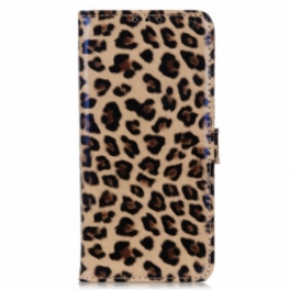 Folio-fodral Honor 50 Pro Pro Simple Leopard