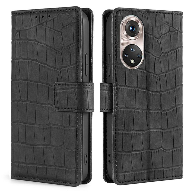 Fodral Huawei Nova 9 Pro Skin-touch Crocodile