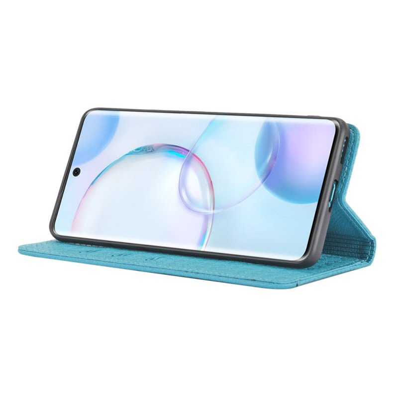 Folio-fodral Huawei Nova 9 Pro Med Kedjar Strappy Vävd Läderstil