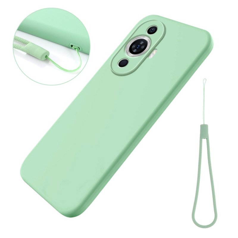 Skal Huawei Nova 12s Telefonfodral Flytande Silikonrem