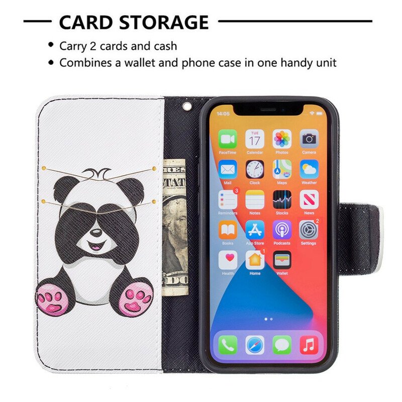 Fodral iPhone 13 Mini Panda Kul