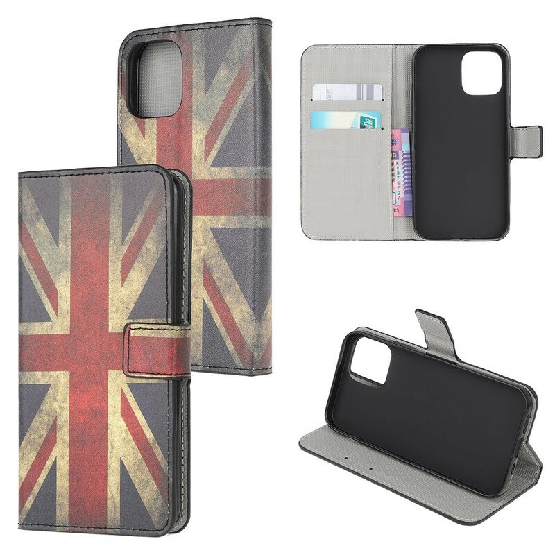 Folio-fodral iPhone 13 Mini Englands Flagga