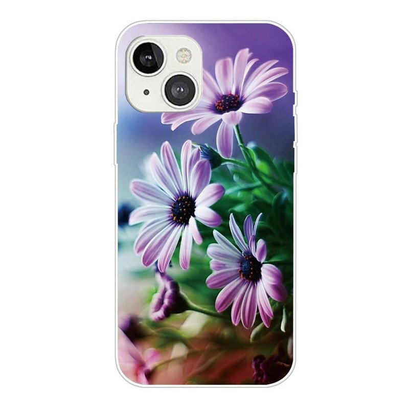 Mobilskal iPhone 13 Mini Realistiska Blommor