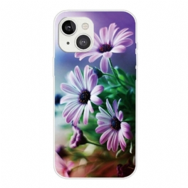 Mobilskal iPhone 13 Mini Realistiska Blommor