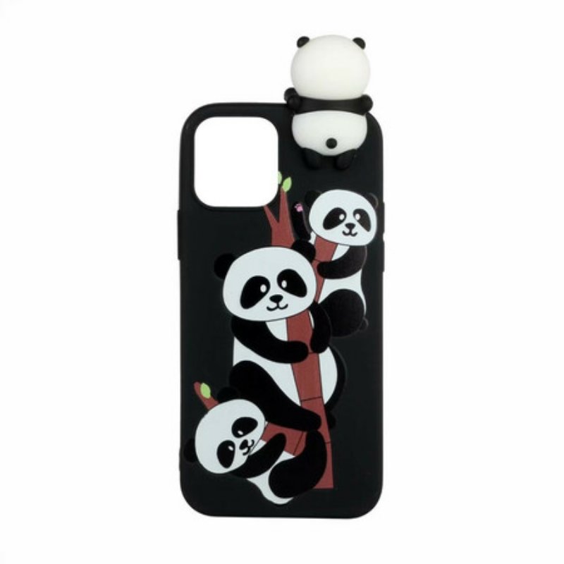 Skal iPhone 13 Mini 3d Pandas På Bambu