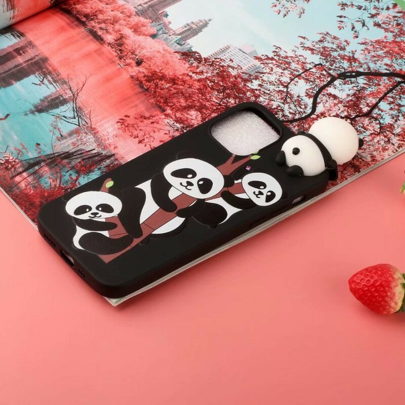 Skal iPhone 13 Mini 3d Pandas På Bambu