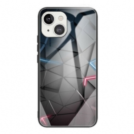 Skal iPhone 13 Mini Geometri Av Härdat Glas