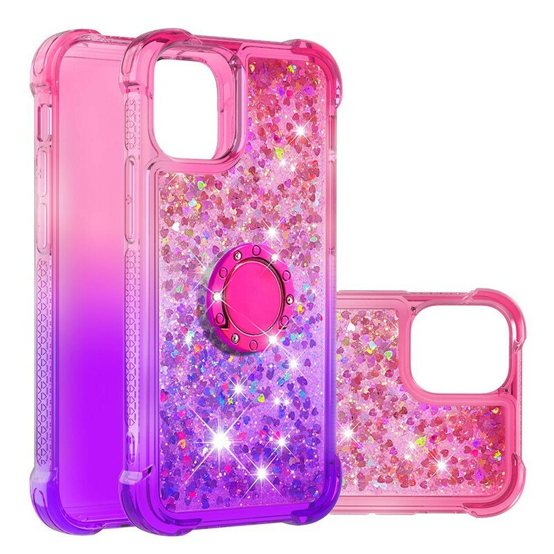 Skal iPhone 13 Mini Glitter Ring-bracket