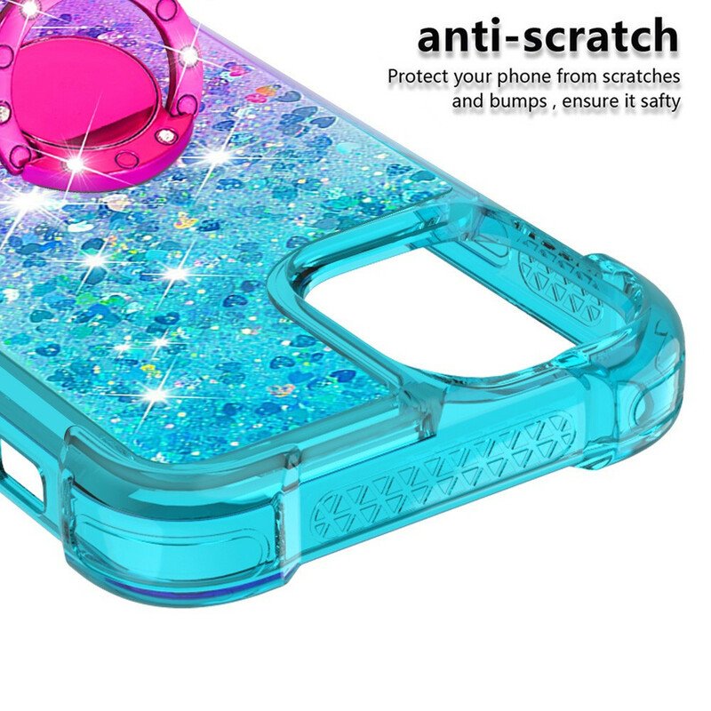 Skal iPhone 13 Mini Glitter Ring-bracket