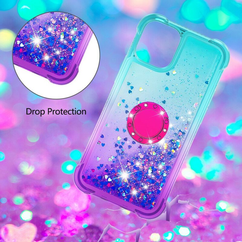 Skal iPhone 13 Mini Glitter Ring-bracket