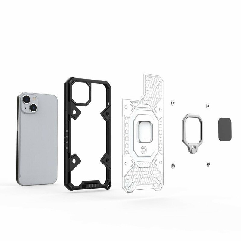 Skal iPhone 13 Mini Honeycomb Med Ring