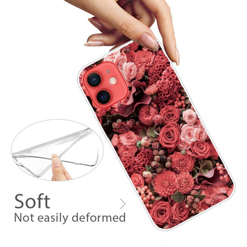 Skal iPhone 13 Mini Intensiva Blommor