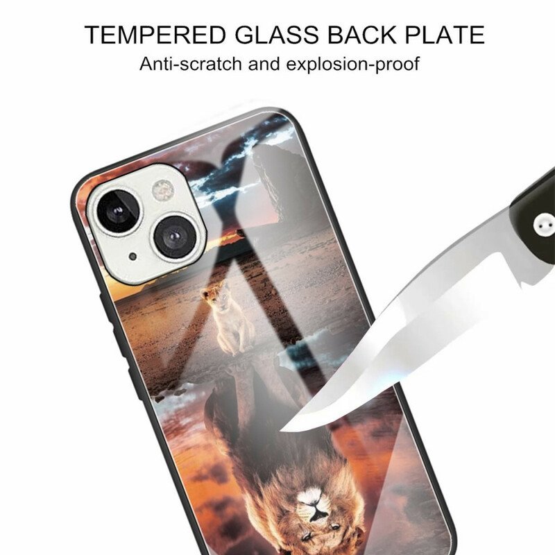 Skal iPhone 13 Mini Lejonungens Dröm Härdat Glas