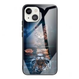 Skal iPhone 13 Mini Mitt Härdat Tigerglas