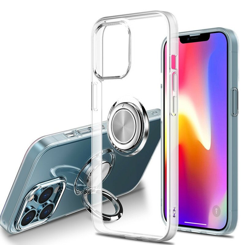 Skal iPhone 13 Mini Transparent Med Ring-support