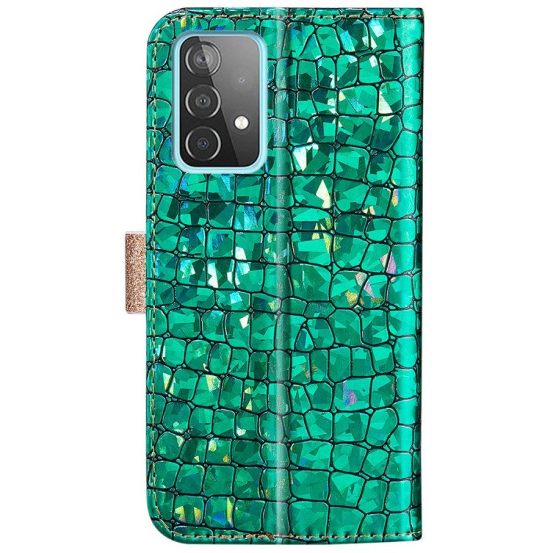 Fodral Samsung Galaxy A33 5G Krokodil Diamanter