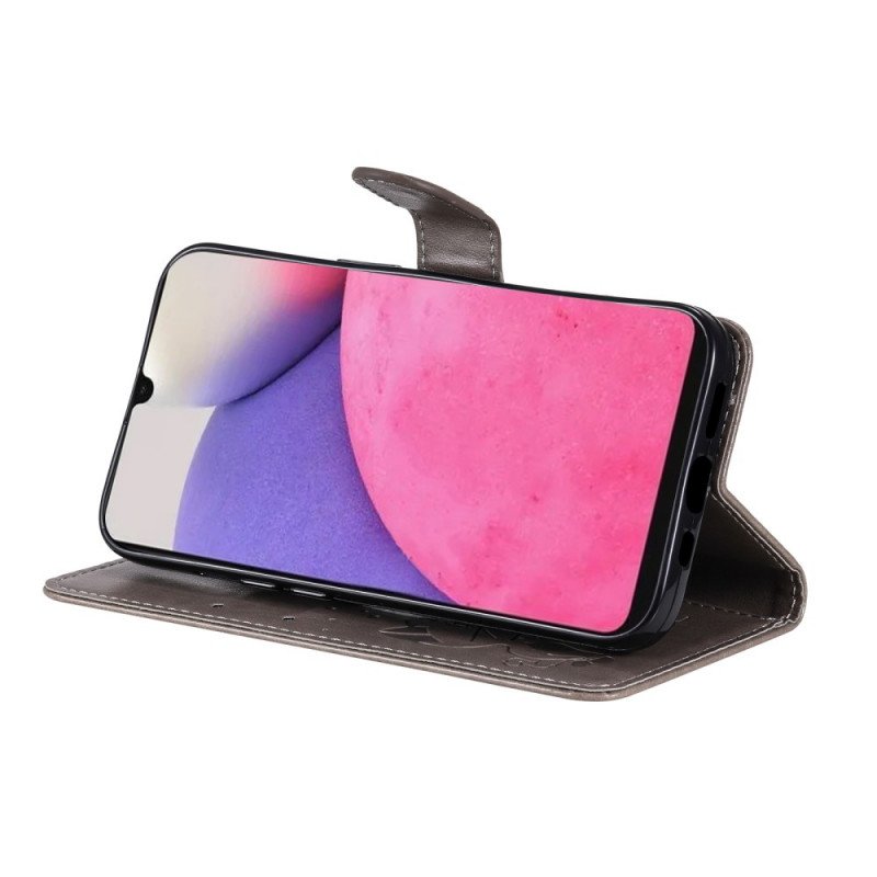 Fodral Samsung Galaxy A33 5G Med Kedjar Strappy Cat And Bees