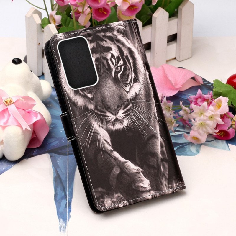 Fodral Samsung Galaxy A33 5G Med Kedjar Strappy Night Tiger