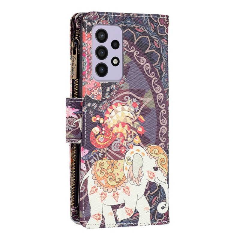 Folio-fodral Samsung Galaxy A33 5G Elephant Zip-ficka