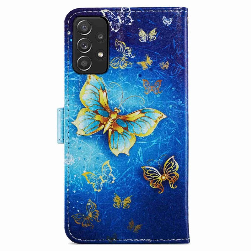 Folio-fodral Samsung Galaxy A33 5G Flykt Av Fjärilar