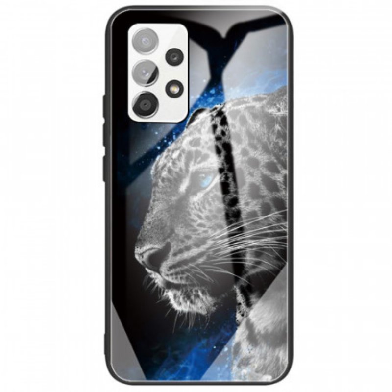 Skal Samsung Galaxy A33 5G Feline Face Härdat Glas