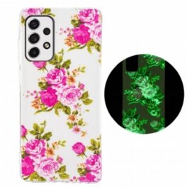 Skal Samsung Galaxy A33 5G Fluorescerande Liberty Flowers