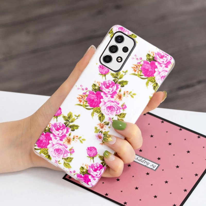 Skal Samsung Galaxy A33 5G Fluorescerande Liberty Flowers