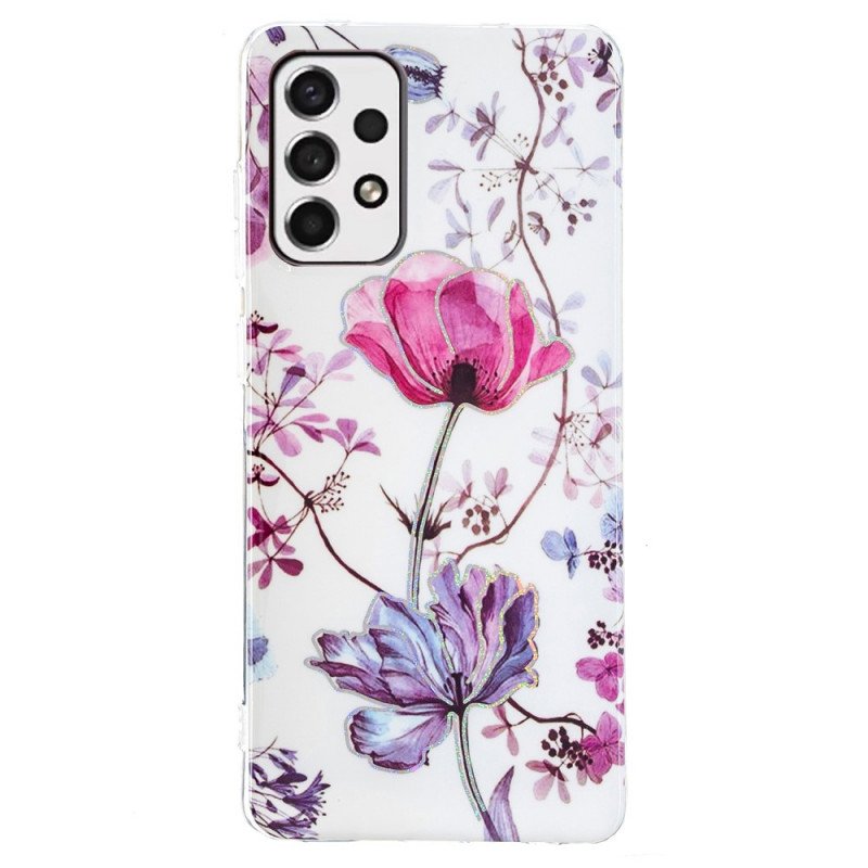 Skal Samsung Galaxy A33 5G Marmorerade Blommor