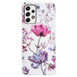 Skal Samsung Galaxy A33 5G Marmorerade Blommor