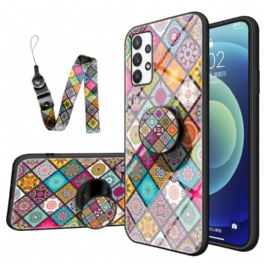 Skal Samsung Galaxy A33 5G Patchwork Magnetisk Hållare