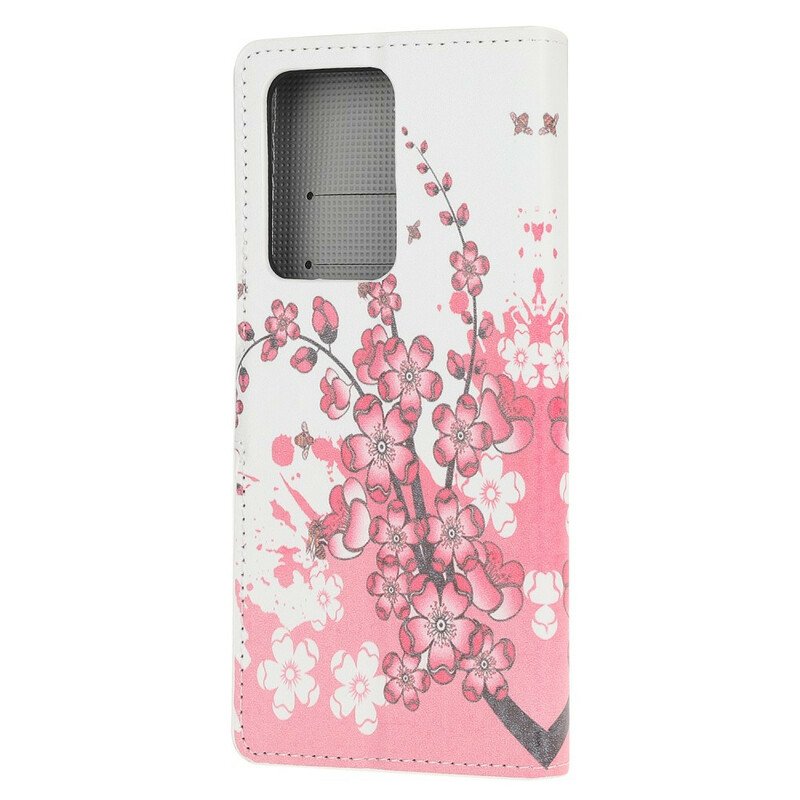 Fodral Samsung Galaxy S20 Ultra Tropiska Blommor