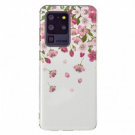 Skal Samsung Galaxy S20 Ultra Fluorescerande Blommor