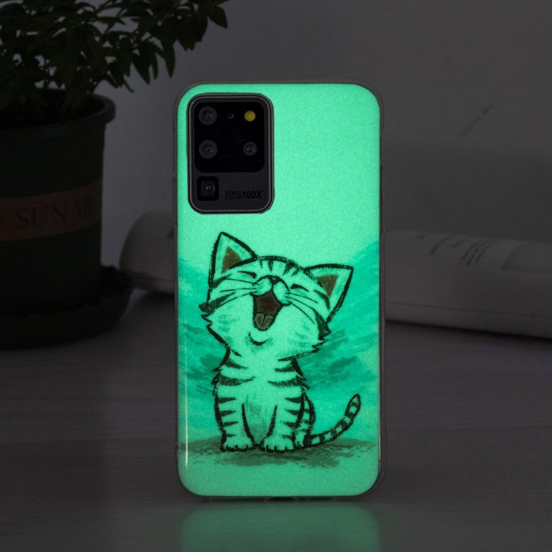 Skal Samsung Galaxy S20 Ultra Fluorescerande Kat