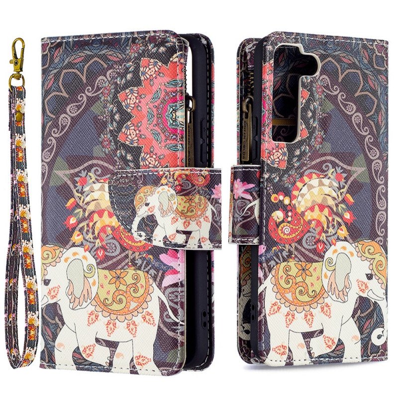 Fodral Samsung Galaxy S22 5G Elephant Zip-ficka