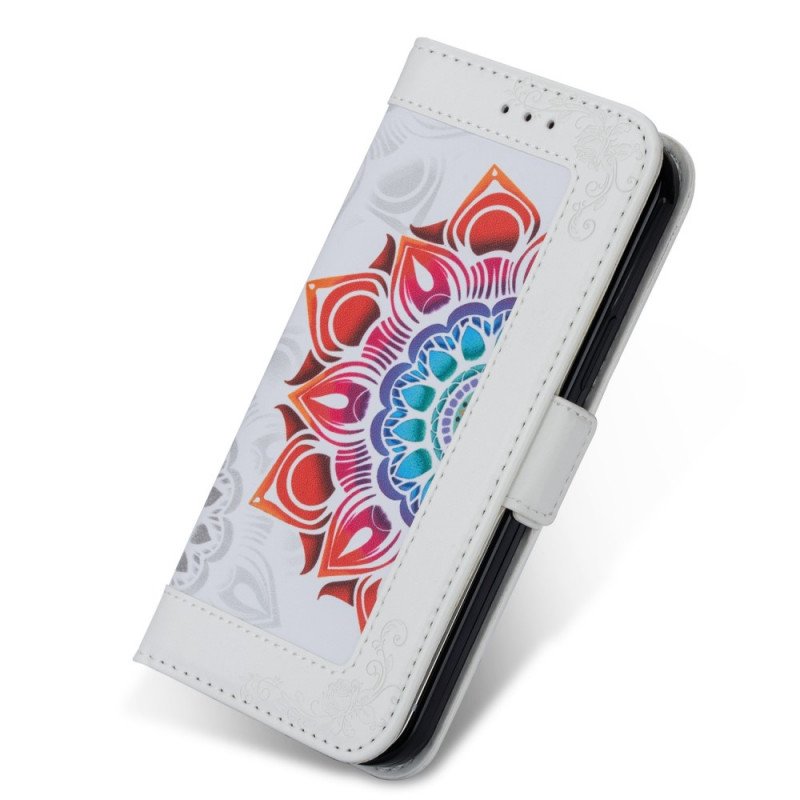 Fodral Samsung Galaxy S22 5G Med Kedjar Strappy Mandala Dekoration