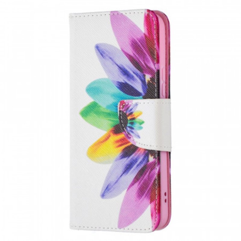 Folio-fodral Samsung Galaxy S22 5G Akvarell Blomma