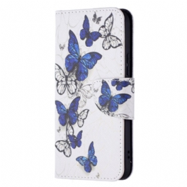 Folio-fodral Samsung Galaxy S22 5G Butterflies Kings