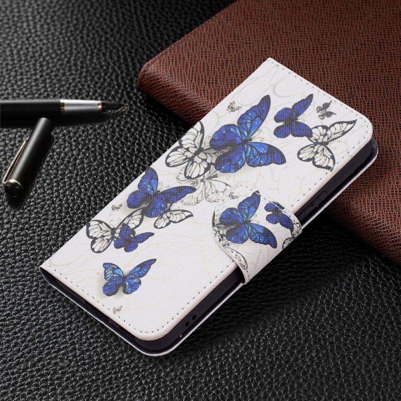 Folio-fodral Samsung Galaxy S22 5G Butterflies Kings