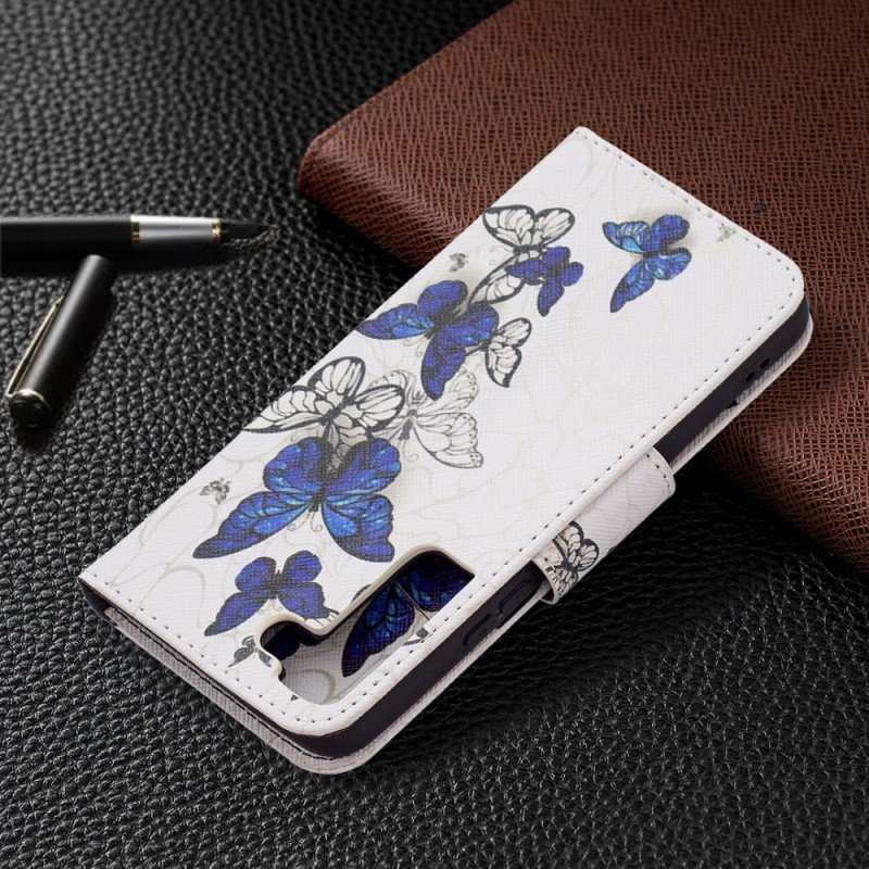 Folio-fodral Samsung Galaxy S22 5G Butterflies Kings