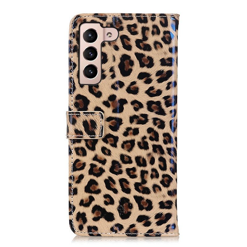 Folio-fodral Samsung Galaxy S22 5G Leopard